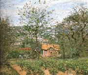 Camille Pissarro Hut villages oil painting reproduction